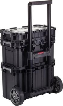 Instrumentu kastu komplekts uz riteņiem Connect Rolling Work Shop Set 56,5x37,3x70cm (30203038)