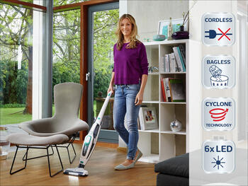 LEIFHEIT Putekļu sūcējs akumulatora Regulus PowerVac 2in1 (1011925)
