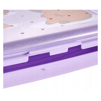 Pārtikas uzglabāšanas trauks deco-click-box mini 0,5L Carla “Capybara” 17x13x3,5cm maigi violets (0610696525337)