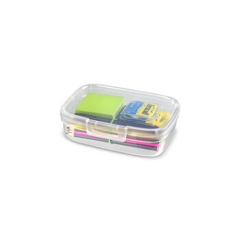 Pārtikas uzglabāšanas trauks taisnstūrveida ar sadalītāju 3,3L Snap Box caurspīdīgs (0802264000)