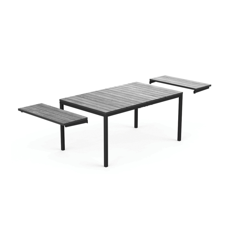Садовый стол-трансформер Deco Porto Nova Extendable 160-240, серый/черный (29214881J57)
