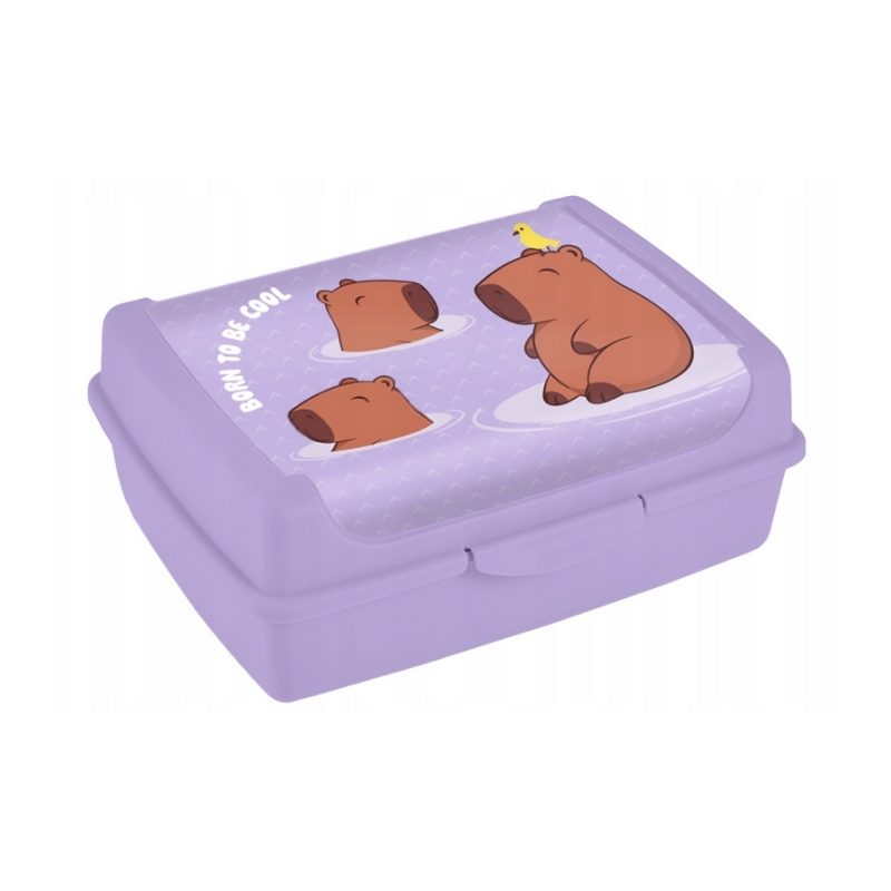Pārtikas uzglabāšanas trauks deco-click-box midi 1L Carla “Capybara” 17x13x7cm maigi violets (0610698525337)