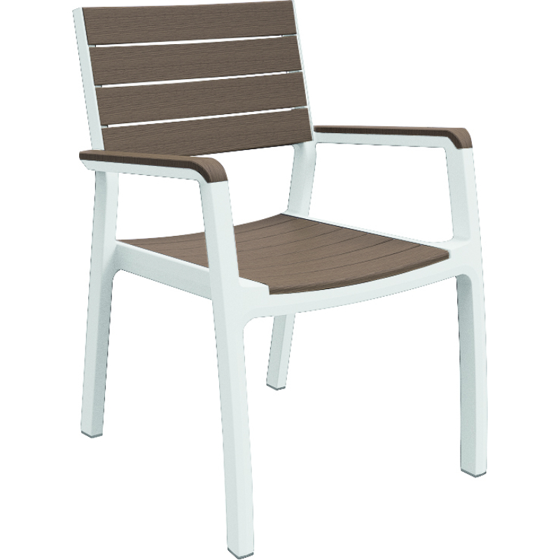 Садовый стул Harmony Armchair белый/бежевый (29201284587)