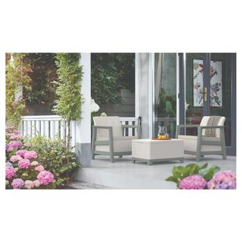 Комплект садовой мебели Scandi Linea Balcony Set серый галька/шалфейный оттенок камня (29214643ECP)