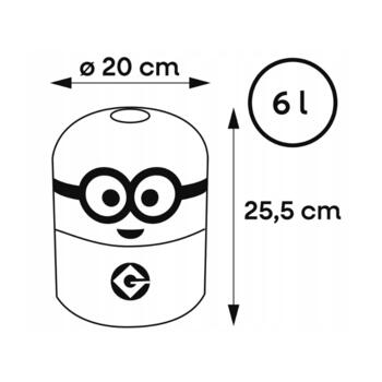 Коробка для хранения Bob 6L Миньоны 20x25,5 см, желто-синяя (0611170220356)