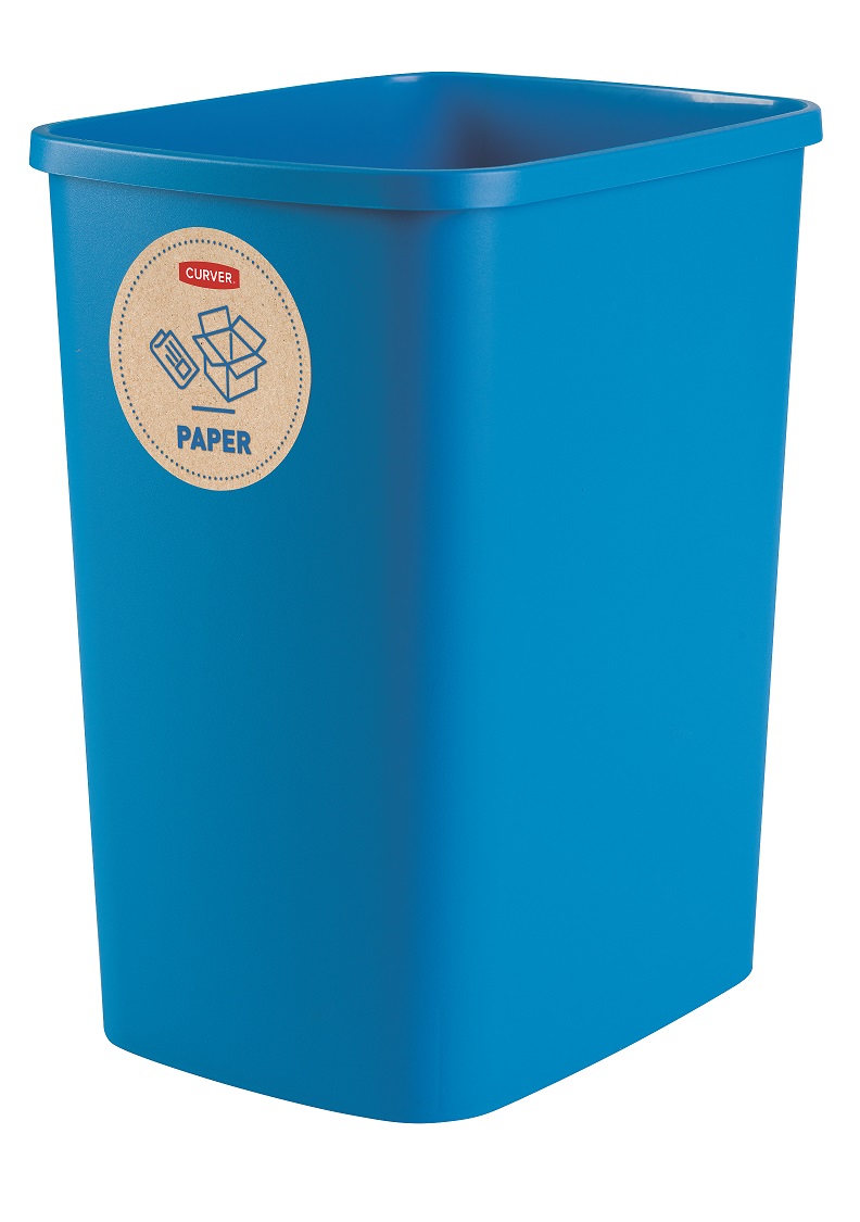 Atkritumu spaiņu bez vāka komplekts Deco Flip Bin 3x25L zils/zaļš/dzeltens (0802174999)