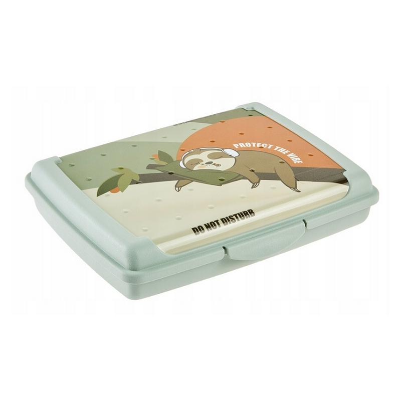 Pārtikas uzglabāšanas trauks deco-click-box mini 0,5L Carla “Lazy Lui” 17x13x3,5cm zaļš (0610696320342)