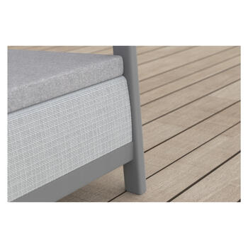 Dārza dīvāns divvietīgs Scandi Linea 2 Seater Sofa gaiši pelēks/tumša tērauda pelēks (29214640ECN)