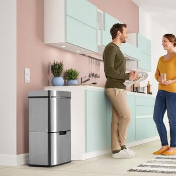 Система сортировки отходов Öko Vario XL / 2x25 л / нержавеющая сталь  (03656001)