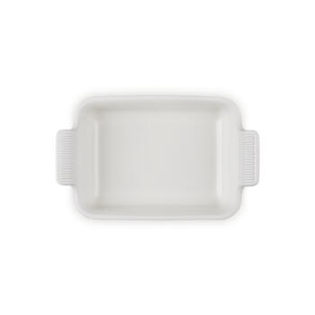 Le Creuset Cepamtrauks taisnstūra Heritage akmens masas 19x14cm / 1,1L balts (02115811)