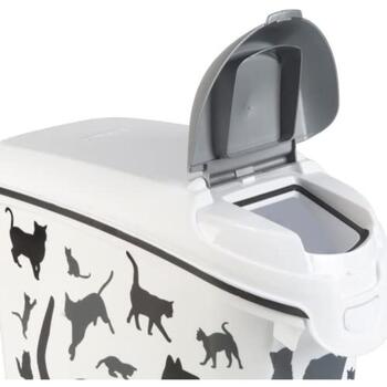 Trauks barības uzglabāšanai Love Pets Dogs 10kg 23L 23,2x49,7x50,3cm melni suņi (0803882P96)