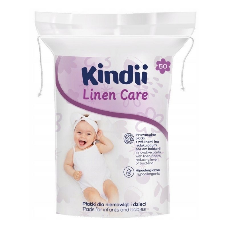 Vates spilventiņi mazuļiem Kindii Linen Care 50 gab. (2210200116)