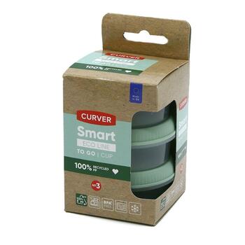 Pārtikas trauciņi 3gab. Sauce Cups apaļi 3x0,08L Smart Eco To Go &Oslash;7x10cm maigi zaļi (0800956Q19)