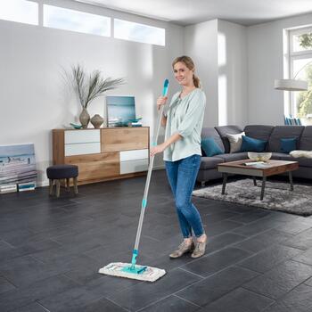 LEIFHEIT Щетка для пола со складной ручкой в коробке Profi XL cotton plus 42 см (1055456)