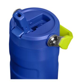 Termopudele ar salmiņu The IceFlow Bottle Flip Straw 2.0 0,47L tumši zila (28121100209)