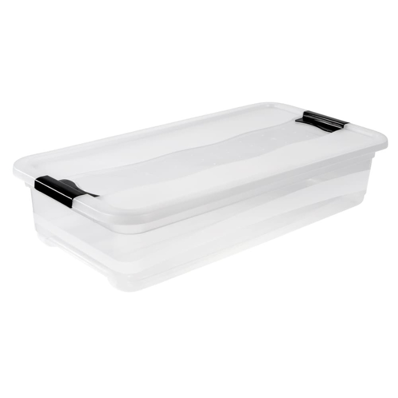 Kaste ar vāku crystalbox Cornelia 79,5x39,5x17cm 33L caurspīdīga (0610426001)