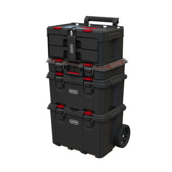 Instrumentu kaste ar 2 atvilktnēm Stack'N'Roll 2 Drawers 48,1x33,2x23,3cm (30210832)