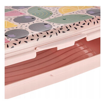 Контейнер для хранения продуктов deco-click-box mini 0.5L Carla “Fruits” 17x13x3.5cm розовый (0610694581338)