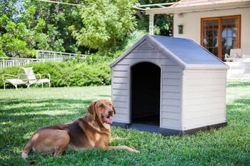 Домик/будка для собак Dog House, серый (0817360369)