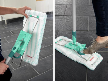 LEIFHEIT Grīdas birste ar tērauda kātu Profi XL micro duo 42cm (1055048)