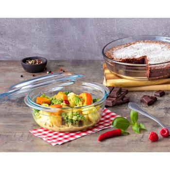 Стеклянная емкость с крышкой 1,4 л Pyrex Essentials Ø17 см (33207A)