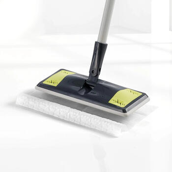 Grīdas birste putekļu savākšanai Dust Mop 25,8x10,5cm ar 10 lupatiņām 29,5x21,5cm (05012201)