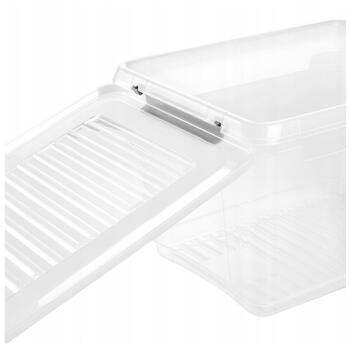 Kaste ar vāku clipbox Leonie 37,5x28,5x23,5cm 16,6L caurspīdīga (0611159004)