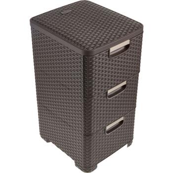 Комод с 3 ящиками Style 33x38x60cм темно-коричневая (0806604210)