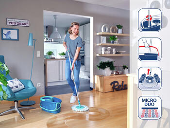 LEIFHEIT Grīdas uzkopšanas komplekts Clean Twist Disc Mop Ergo (1052101)