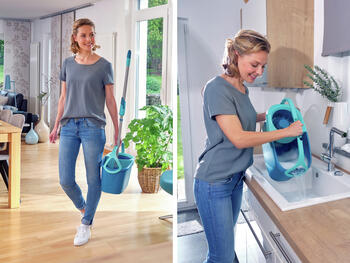 LEIFHEIT Grīdas uzkopšanas komplekts Clean Twist Disc Mop Ergo (1052101)