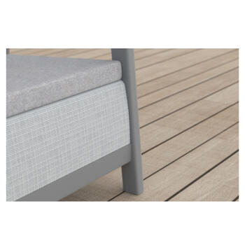 Dārza mēbeļu komplekts Scandi Linea 2 Seater Set gaiši pelēks/tumša tērauda pelēks (29214644ECN)