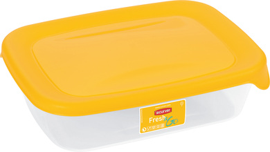 Контейнер для продуктов прямоугольний 0,5л Fresh&Go желтый (0800553007)