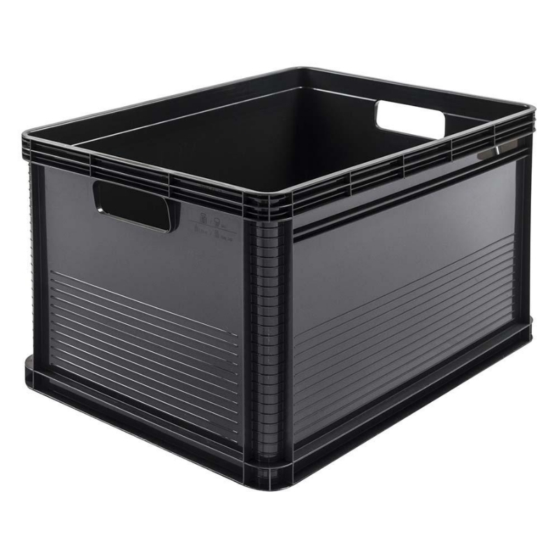 Транспортный ящик грузоподъемностью до 30 кг Robert 60x40x32 см 64 л графит (0610886826)