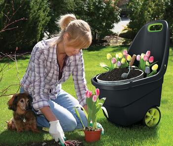 тачка Easy Go XL 62L темно-серый (29190643976)