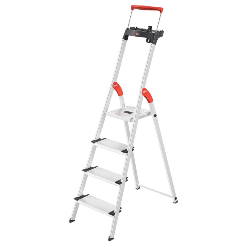 Kāpnes mājsaimniecības L85 ComfortLine / alumīnija / 4 pakāpieni (038030407)