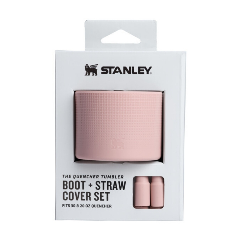 Aizsargpārvalka un salmiņu vāciņu 2 gab. komplekts termokrūzēm 0,89L/0,59L The Quencher Boot + Straw Topper gaiši rozā (2812478065)