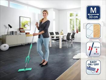 LEIFHEIT Швабра для пола с телескопической ручкой Picobello M micro duo 33cм  (1057029)