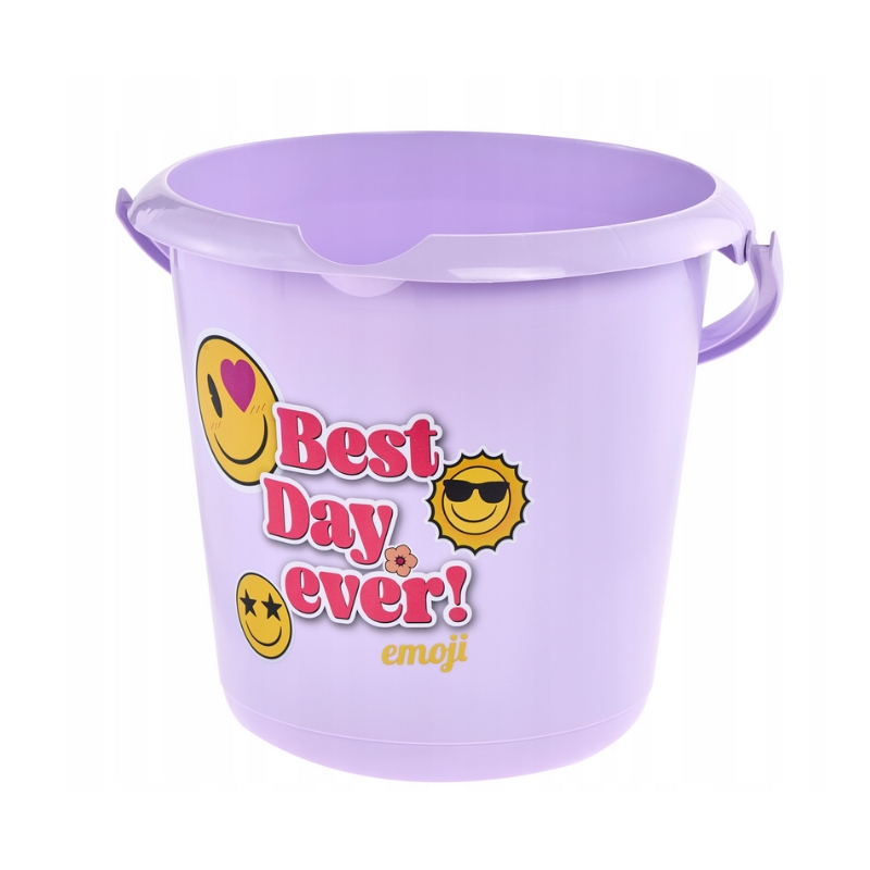 Spainis deko 10L Ilvie "Emoji Best Day" &Oslash;30x28cm violets  (0612601525354)