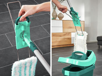 LEIFHEIT Grīdas birste ar tērauda kātu Profi XL micro duo 42cm (1055048)