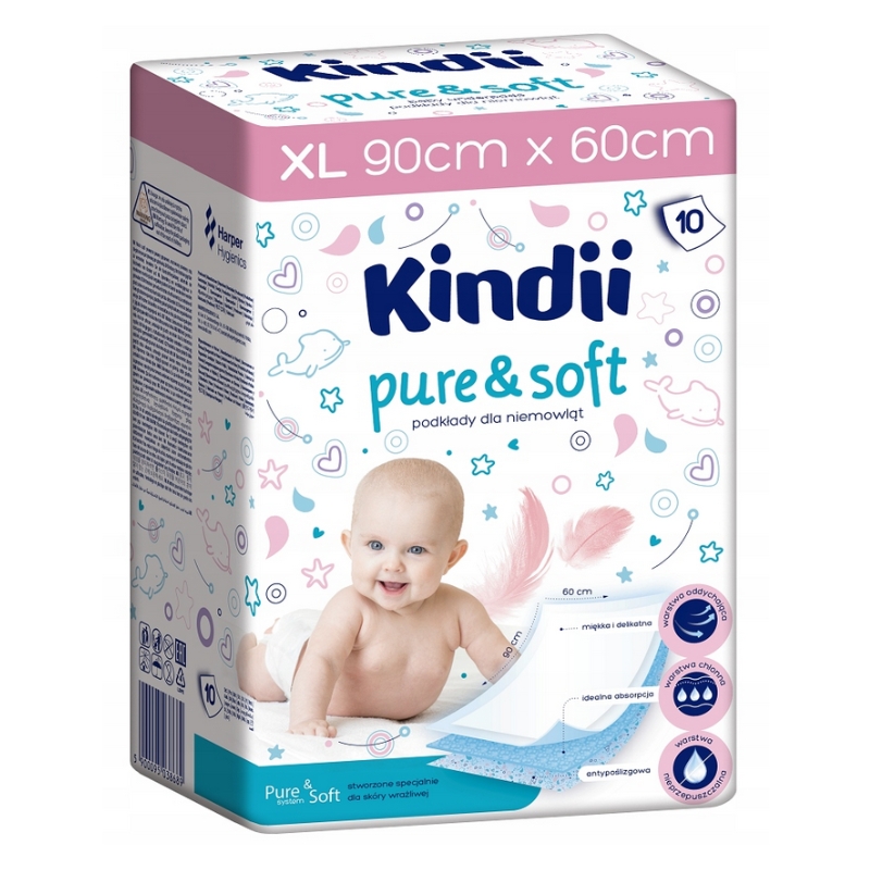 Paladziņi mazuļiem Kindii Pure& Sof 10 gab. 60x90cm (2210240113)