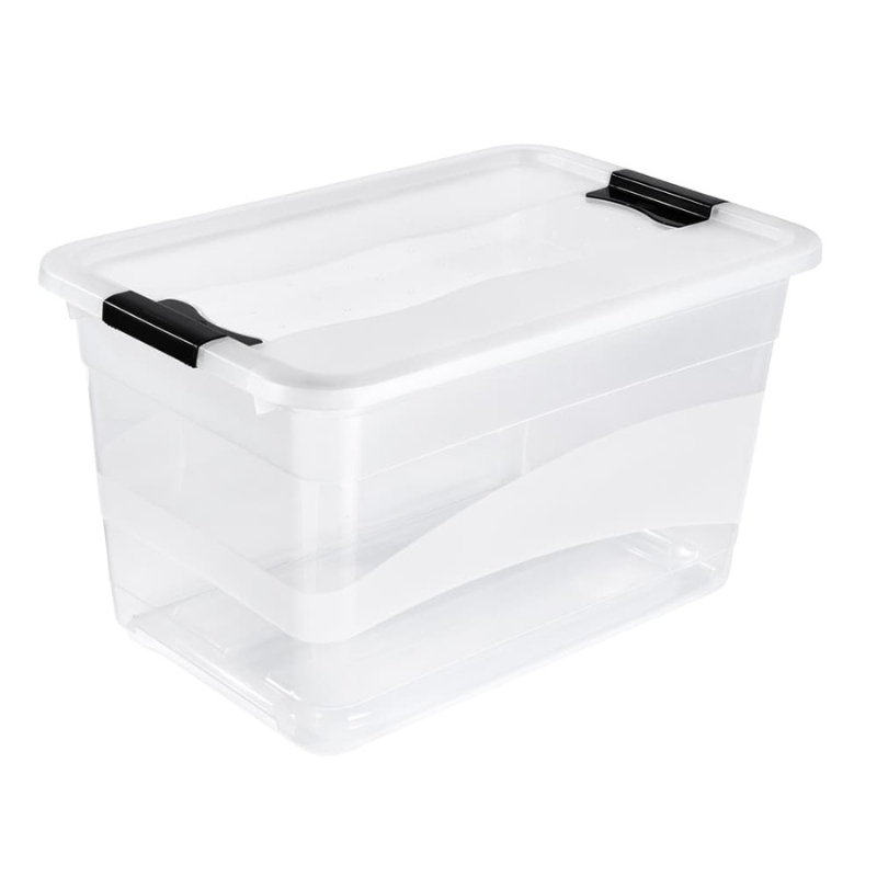Kaste ar vāku crystalbox Cornelia 59,5x39,5x34cm 52L caurspīdīga (0610942001)