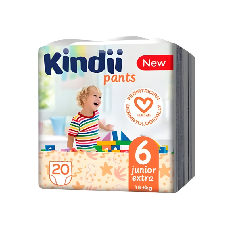 Autiņbiksītes Kindii junior extra izmērs 6 (15+kg) 20 gab. (2210246137)