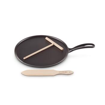Le Creuset Čuguna pankūku panna &Oslash;27cm matēti melna (02715515)
