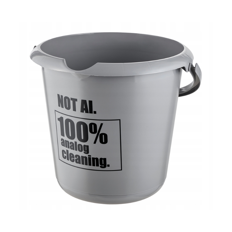 Spainis deko 10L Ilvie "Not Ai" Ø30x28cm pelēks (0612600130345)