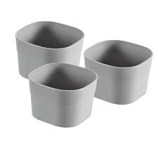 Набор коробок-разделителей 3шт. Infinity Recycled XS 8x8x5 см серый (0801722099)