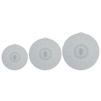 Silikona vāku 3gab. komplekts Ø20/26/30cm pelēks (24302220)