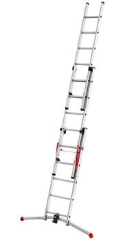 Kāpnes kombinējamās S100 Hailo ProfiLOT / alumīnija / 2x6+1x5 pakāpieni (039306507)