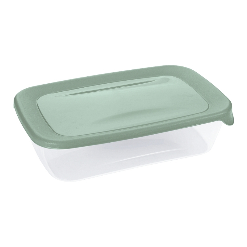 Pārtikas trauciņš taisnstūris 1L Fresh&Go zaļš  (0800554A87)