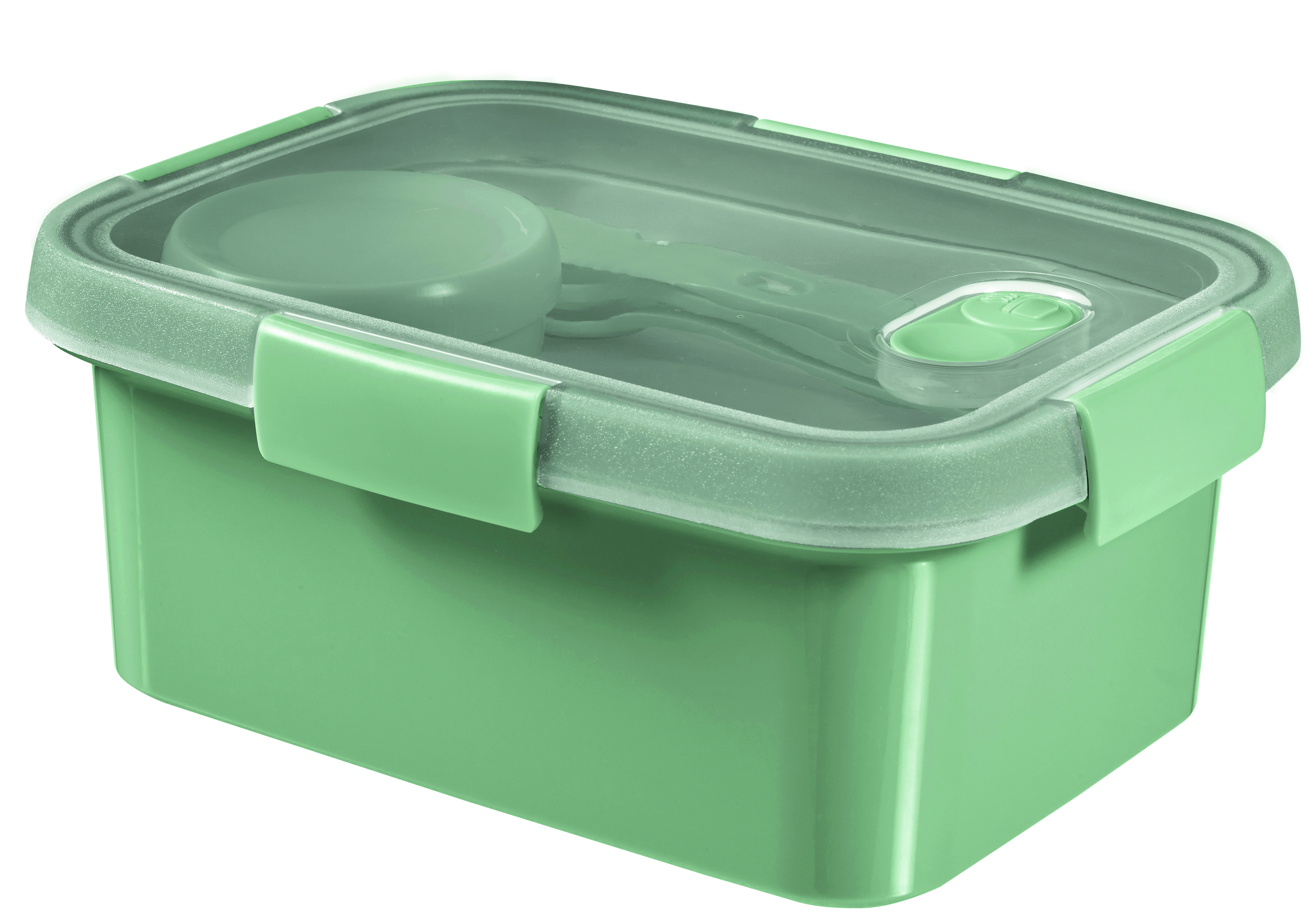 Pārtikas trauks Lunch Kit taisnstūris 1,2L Smart Eco To Go 20x15x9cm maigi zaļš (0800947Q19)