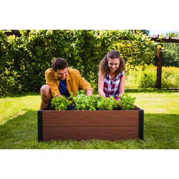 Apmalīte taisnstūra puķu dobei Maple Trough 106x52x32cm brūna (29209666)